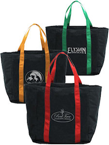 Tote Bags: Square Black Tote Bags